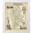 thumbnail image 1 of Unknown 20x24 White Modern Wood Framed Museum Art Print Titled - Map of Staffordshire, 1 of 4