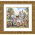 thumbnail image 1 of Unknown 21x20 Gold Ornate Wood Framed with Double Matting Museum Art Print Titled - Rummage Sale, 1 of 4