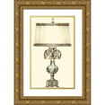 thumbnail image 1 of Unknown 21x32 Gold Ornate Wood Framed with Double Matting Museum Art Print Titled - Boudoir Lamp V, 1 of 4