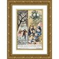 thumbnail image 1 of Unknown 22x32 Gold Ornate Wood Framed with Double Matting Museum Art Print Titled - Golden Eagle Clothing Store, 1 of 4