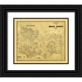 thumbnail image 1 of Unknown 23x20 Black Ornate Wood Framed with Double Matting Museum Art Print Titled - Bowie County Texas - 1884, 1 of 4