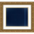 thumbnail image 1 of Unknown 23x20 Gold Ornate Wood Framed with Double Matting Museum Art Print Titled - Blue Thin Line, 1 of 4