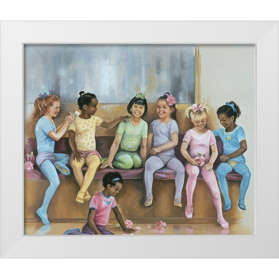 Unknown 23x20 White Modern Wood Framed Museum Art Print Titled - Dance Class