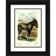 thumbnail image 1 of Unknown 23x32 Black Ornate Wood Framed with Double Matting Museum Art Print Titled - The Donkey, 1900, 1 of 4