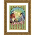 thumbnail image 1 of Unknown 23x32 Gold Ornate Wood Framed with Double Matting Museum Art Print Titled - Vintage Westerns: Fighting Edge, 1 of 4