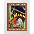 thumbnail image 1 of Unknown 23x32 White Modern Wood Framed Museum Art Print Titled - Barcelona Exposicion Internacional, 1 of 4