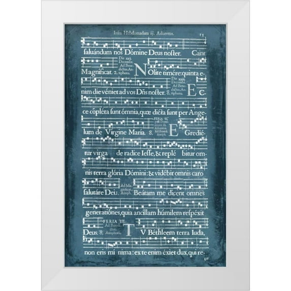 Unknown 23x32 White Modern Wood Framed Museum Art Print Titled - Graphic Songbook II
