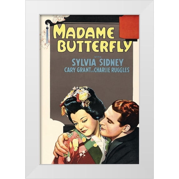 Unknown 23x32 White Modern Wood Framed Museum Art Print Titled - Vintage Film Posters: Madame Butterfly