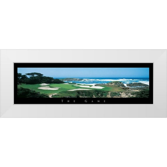 Unknown 24x10 White Modern Wood Framed Museum Art Print Titled - Golf - The Game I