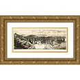 thumbnail image 1 of Unknown 24x12 Gold Ornate Wood Framed with Double Matting Museum Art Print Titled - San Francisco California - 1856, 1 of 4