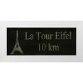 thumbnail image 1 of Unknown 24x12 White Modern Wood Framed Museum Art Print Titled - La Tour Eiffel, 1 of 4