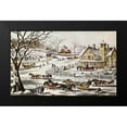 thumbnail image 1 of Unknown 24x16 Black Modern Framed Museum Art Print Titled - A Home In The Country, 1 of 4