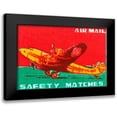 thumbnail image 1 of Unknown 24x17 Black Modern Framed Museum Art Print Titled - Air Mail Safety Matches, 1 of 5