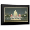 thumbnail image 1 of Unknown 24x17 Black Modern Framed Museum Art Print Titled - Illuminated Fountain Capitol Plaza, 1 of 5
