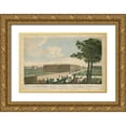 thumbnail image 1 of Unknown 24x17 Gold Ornate Wood Framed with Double Matting Museum Art Print Titled - Hampton Court, 1 of 4