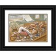 thumbnail image 1 of Unknown 24x18 Black Ornate Wood Framed with Double Matting Museum Art Print Titled - Seashells I, 1 of 4