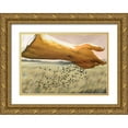 thumbnail image 1 of Unknown 24x18 Gold Ornate Wood Framed with Double Matting Museum Art Print Titled - Seed Sower, 1 of 4
