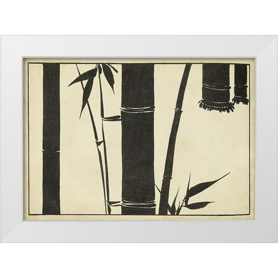 Unknown 24x18 White Modern Wood Framed Museum Art Print Titled - Japanese Bamboo A