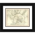 thumbnail image 1 of Unknown 24x19 Black Ornate Wood Framed with Double Matting Museum Art Print Titled - Charleston South Carolina -1780, 1 of 4