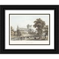 thumbnail image 1 of Unknown 24x19 Black Ornate Wood Framed with Double Matting Museum Art Print Titled - Jedburgh Abbey, 1 of 4