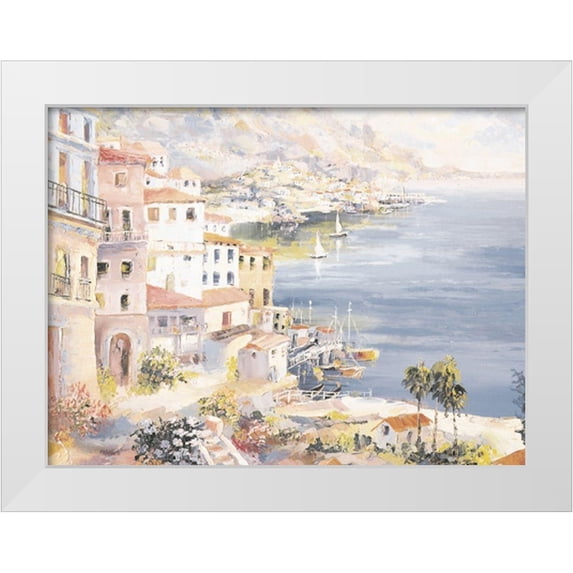 Unknown 24x19 White Modern Wood Framed Museum Art Print Titled - Amalfi