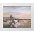 thumbnail image 1 of Unknown 24x19 White Modern Wood Framed Museum Art Print Titled - Coffee on the Beach II, 1 of 4