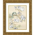 thumbnail image 1 of Unknown 25x32 Gold Ornate Wood Framed with Double Matting Museum Art Print Titled - Oriental Lovebirds, 1 of 4
