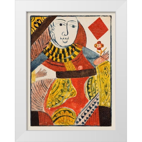 Unknown 25x32 White Modern Wood Framed Museum Art Print Titled - Vintage Cards IV