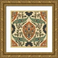 thumbnail image 1 of Unknown 26x26 Gold Ornate Wood Framed with Double Matting Museum Art Print Titled - Persian Tile II, 1 of 4