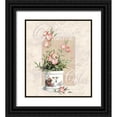 thumbnail image 1 of Unknown 26x30 Black Ornate Wood Framed with Double Matting Museum Art Print Titled - Primrose, 1 of 4