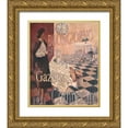 thumbnail image 1 of Unknown 26x31 Gold Ornate Wood Framed with Double Matting Museum Art Print Titled - Buongiorno - 1921, 1 of 4