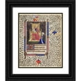thumbnail image 1 of Unknown 26x32 Black Ornate Wood Framed with Double Matting Museum Art Print Titled - A Woman in Prayer before the Virgin and Child, 1 of 4