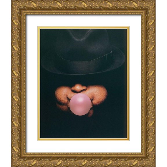 Unknown 26x32 Gold Ornate Wood Framed with Double Matting Museum Art Print Titled - Dizzy