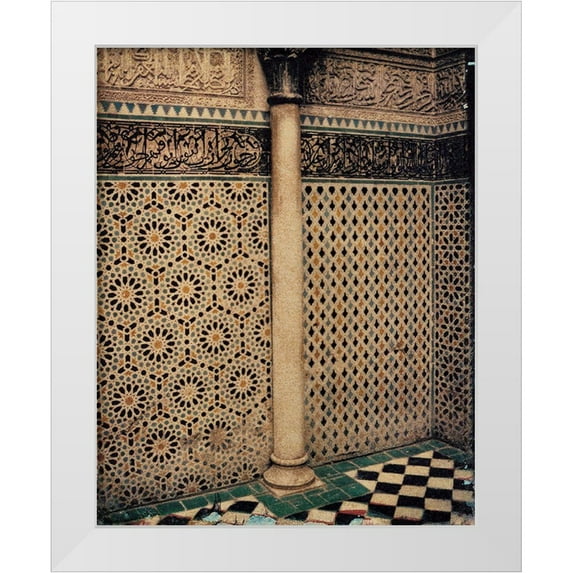 Unknown 26x32 White Modern Wood Framed Museum Art Print Titled - The Column