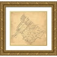 thumbnail image 1 of Unknown 28x26 Gold Ornate Wood Framed with Double Matting Museum Art Print Titled - Frederick County Virginia - 1860, 1 of 4