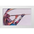 thumbnail image 1 of Unknown 32x21 White Modern Wood Framed Museum Art Print Titled - Musician, 1 of 4