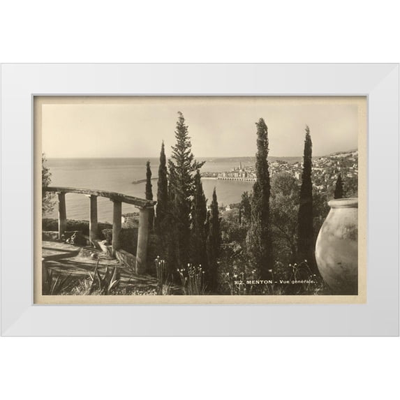 Unknown 32x22 White Modern Wood Framed Museum Art Print Titled - Summer in France V