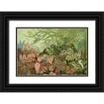 thumbnail image 1 of Unknown 32x23 Black Ornate Wood Framed with Double Matting Museum Art Print Titled - Seaweed Panorama, 1 of 4