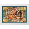 thumbnail image 1 of Unknown 32x23 White Modern Wood Framed Museum Art Print Titled - Magicians: Guillotina: F. Roca, 1 of 4