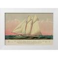 thumbnail image 1 of Unknown 32x23 White Modern Wood Framed Museum Art Print Titled - The Schooner yacht magic of the N.Y. Yacht Club, 1870, 1 of 4