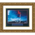 thumbnail image 1 of Unknown 32x26 Gold Ornate Wood Framed with Double Matting Museum Art Print Titled - Aki - Attitude, 1 of 4