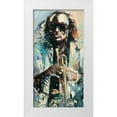 thumbnail image 1 of Unknown 9x14 White Modern Wood Framed Museum Art Print Titled - Blowin the Blues, 1 of 4