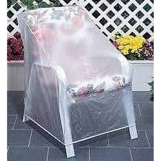 Redeo Waterproof Clear Vinyl Patio Chair Covers for Outdoor