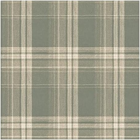 Unknown1 Sage Flannel Wallpaper 20.5 X Green Abstract Farmhouse Washable