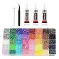 thumbnail image 1 of Unleash Creativity with Resin Jelly Rhinestones Set Multicolor Flatback Gems for Diamond Art Bedazzler Kit Comes with 3Pcs Jewelry Glue Tweezers and Pickup Pen for Gorgeous Nail Art Crafting, 1 of 6