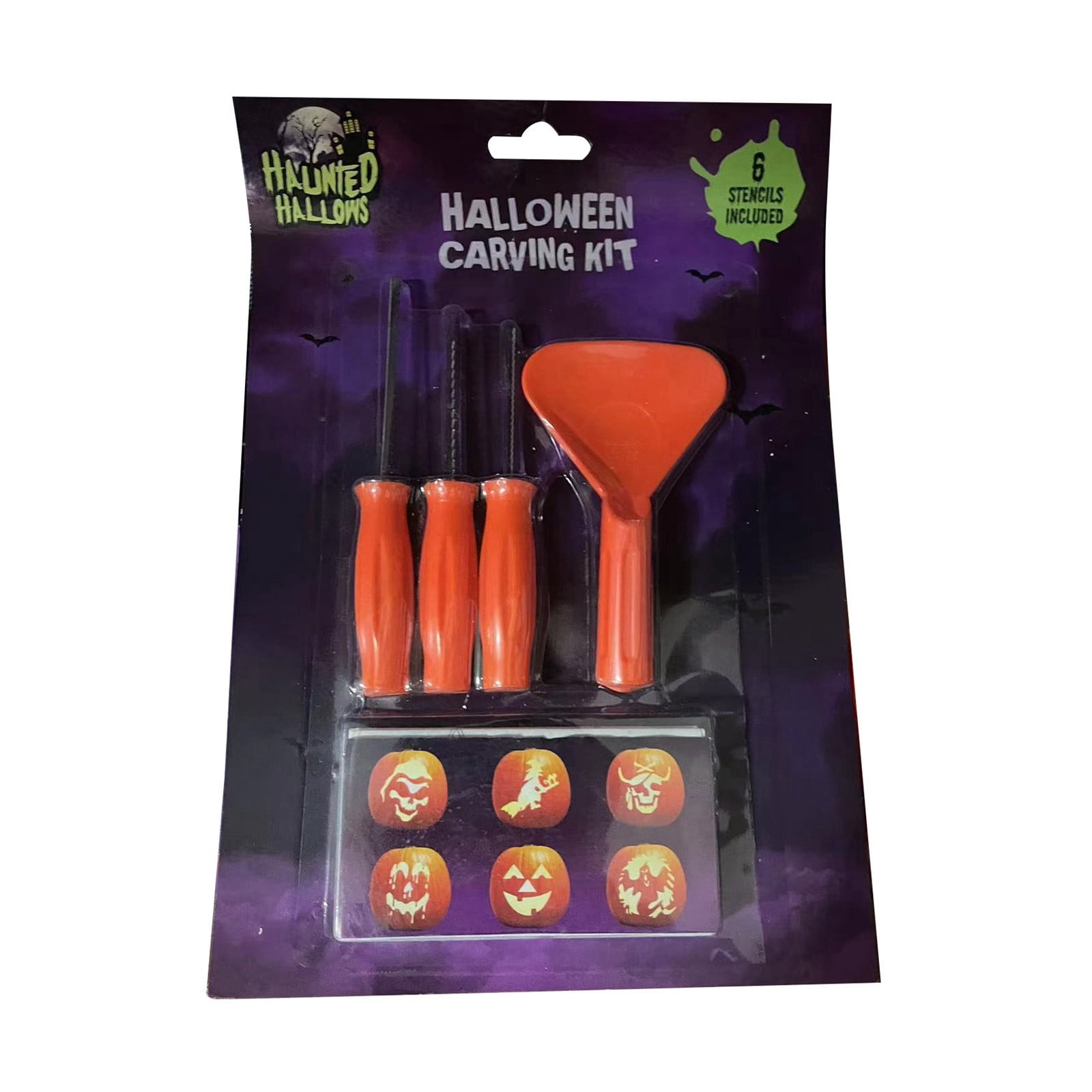 Kids Unisex Pumpkin Carving Set With Eyes main image 1