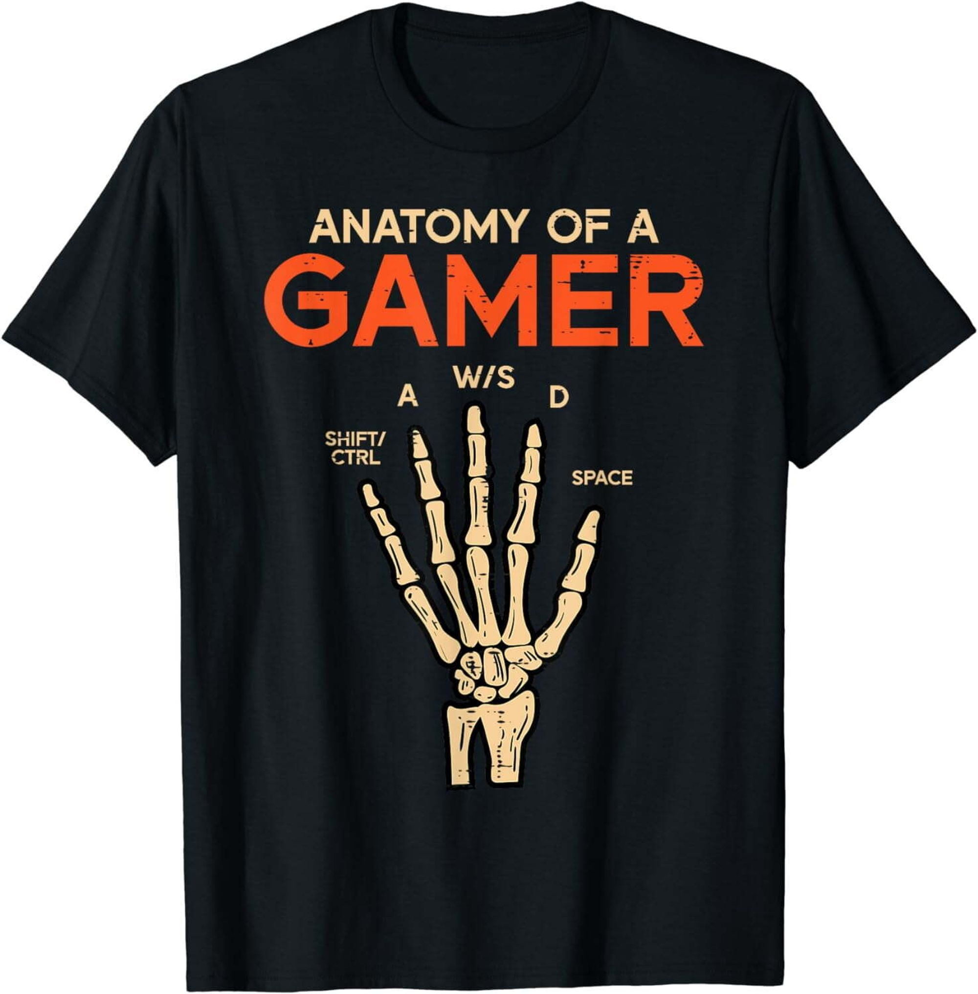 Unleash Your Inner Gamer with the Skeleton Hand Tee: Perfect for Men