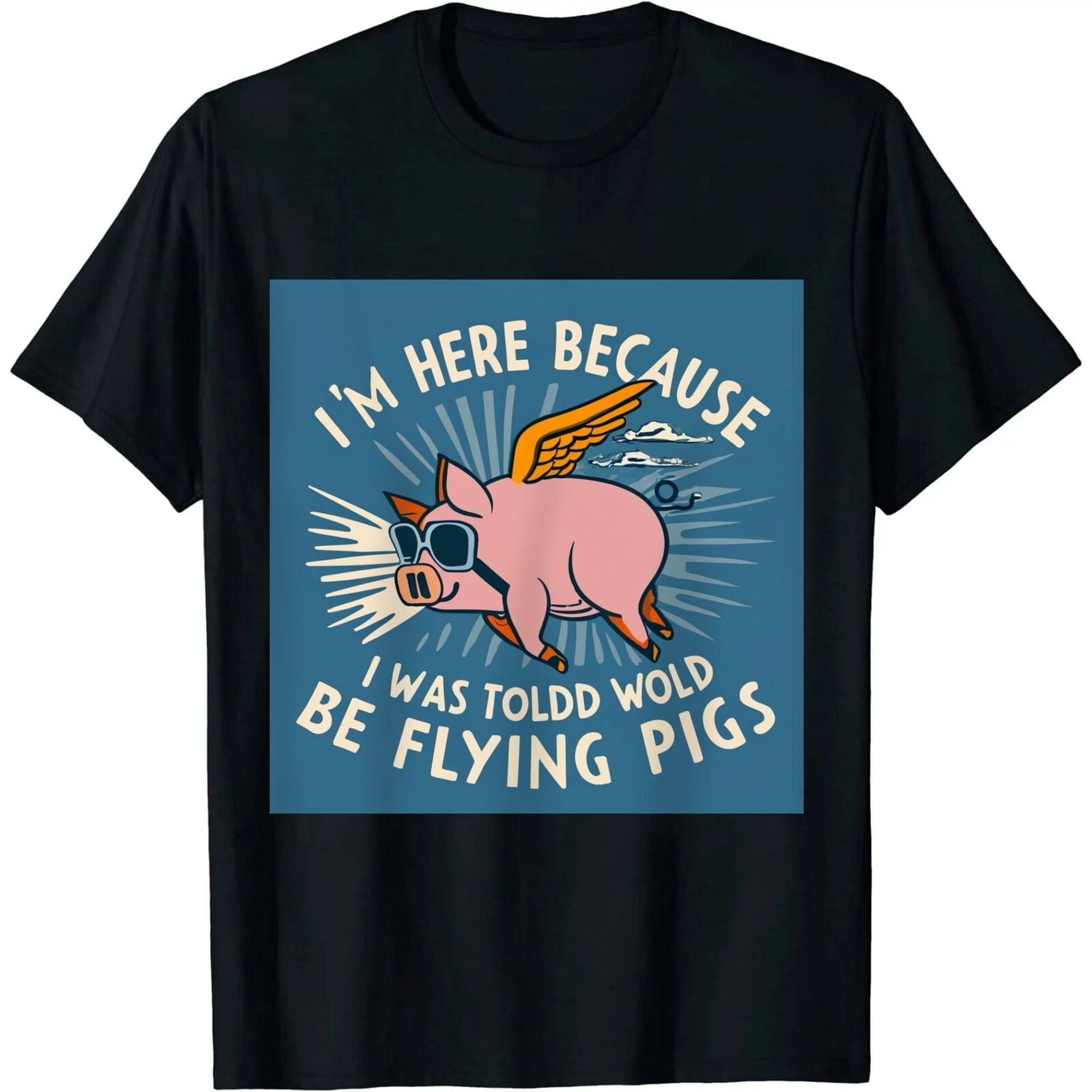 Unleash Your Inner Magic with the Enchanting Flying Pig T-Shirt - Live