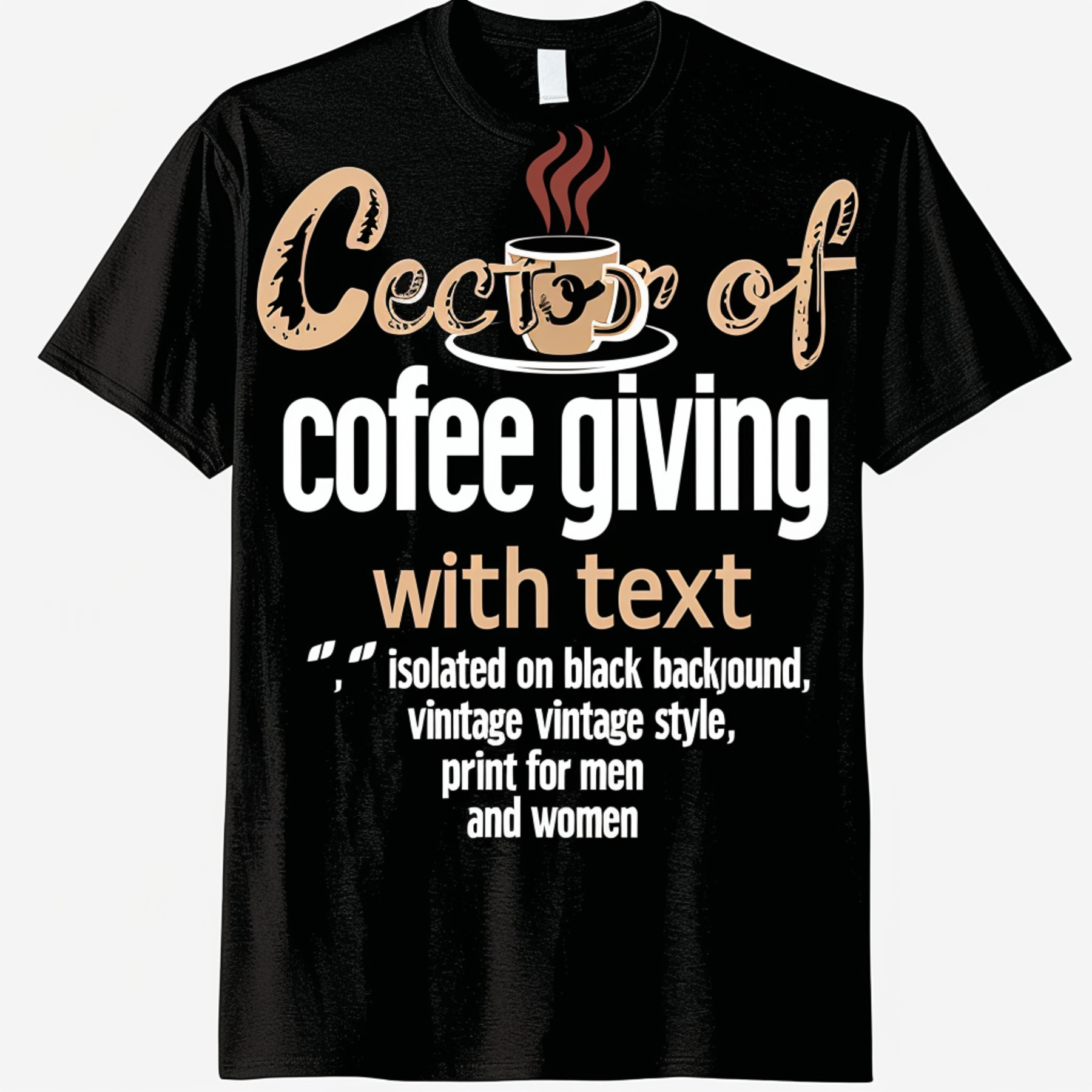 Unleash Your Inner Superhero with Our CoffeePowered Black TShirt Stand 