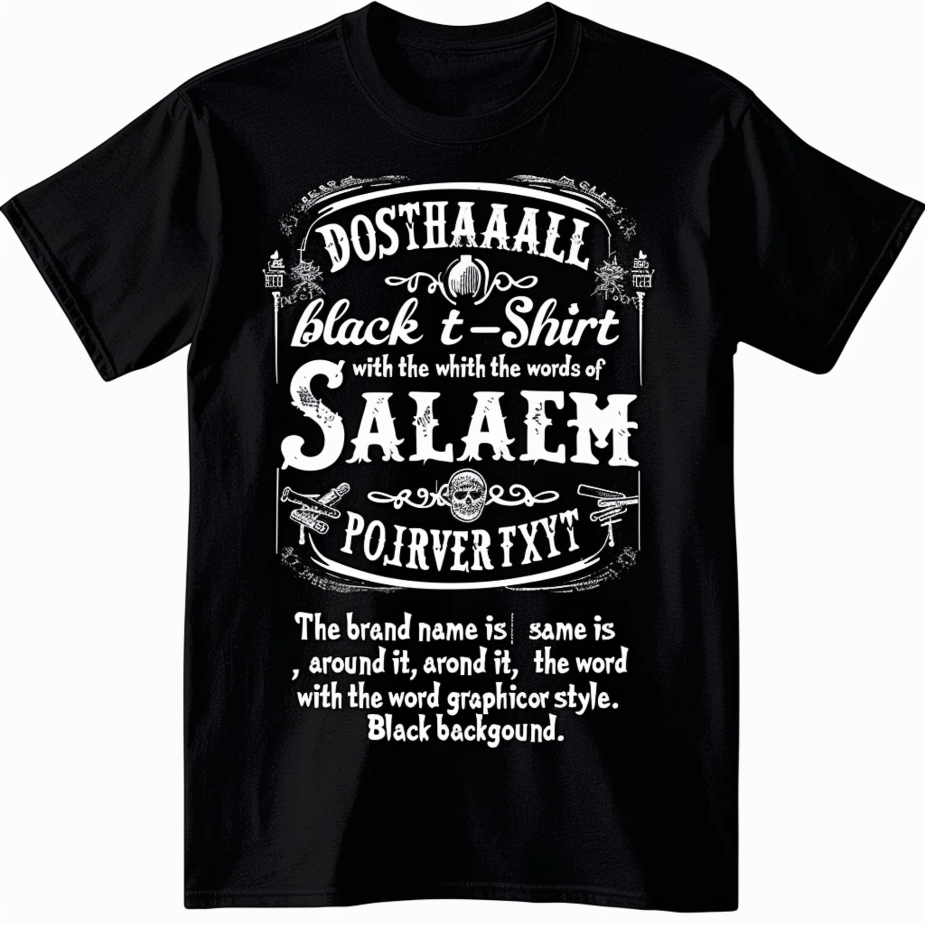 Unleash Your Inner Witch with this Unique Black TShirt Featuring Witchy